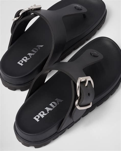 prada rubber flip flops